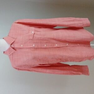 GAP Cotton Button Front Long Sleeve Shirt